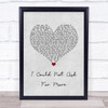 Sara Evans I Could Not Ask For More Grey Heart Song Lyric Quote Music Print