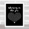 Thin Lizzy Whiskey in the jar 1973 Black Heart Song Lyric Quote Music Print