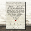 Charlie Landsborough Love You Every Second Script Heart Song Lyric Quote Music Print