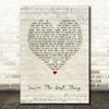 The Style Council You're The Best Thing Script Heart Song Lyric Quote Music Print