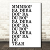 Mmmbop Funny Song Lyric Quote Print