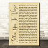 Tyler Childers Follow You To Virgie Rustic Script Song Lyric Quote Music Print