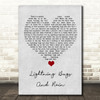 Whiskey Myers Lightning Bugs And Rain Grey Heart Song Lyric Quote Music Print