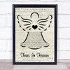 Eric Clapton Tears In Heaven Music Script Angel Song Lyric Quote Music Print
