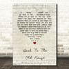 The Smiths Back To The Old House Script Heart Song Lyric Quote Music Print