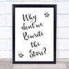 The Greatest Showman Rewrite The Stars Song Lyric Quote Print