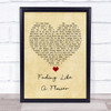 Roxette Fading Like A Flower Vintage Heart Song Lyric Quote Music Print