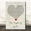 Angels & Airwaves The Flight Of Apollo Script Heart Song Lyric Quote Music Print