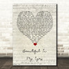 Joshua Kadison Beautiful In My Eyes Script Heart Song Lyric Quote Music Print