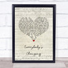 Keane Everybody's Changing Script Heart Song Lyric Quote Music Print
