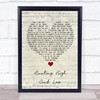 A-ha Hunting High And Low Script Heart Song Lyric Quote Music Print