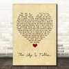 Queens Of The Stone Age The Sky Is Fallin' Vintage Heart Song Lyric Quote Music Print