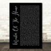 Les Miserables Cast Master Of The House Black Script Song Lyric Quote Music Print
