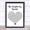 Angels & Airwaves The Flight Of Apollo White Heart Song Lyric Quote Music Print