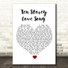 The Stone Roses Ten Storey Love Song White Heart Song Lyric Quote Music Print