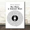 Millie Jackson My Man, a Sweet Man Vinyl Record Song Lyric Quote Music Print