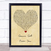 Sara Bareilles Gonna Get Over You Vintage Heart Song Lyric Quote Music Print