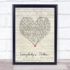 Harry Nilsson Everybody's Talkin' Script Heart Song Lyric Quote Music Print