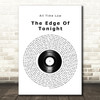 All Time Low The Edge Of Tonight Vinyl Record Song Lyric Quote Music Print