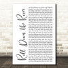 Harry Chapin Roll Down the River White Script Song Lyric Quote Music Print