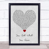New Radicals You Get What You Give Grey Heart Song Lyric Quote Music Print