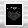 Tim Halperin Forever Starts Today Black Heart Song Lyric Quote Music Print