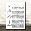 Elton John Bennie And The Jets White Script Song Lyric Quote Music Print