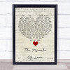 Eurythmics The Miracle Of Love Script Heart Song Lyric Quote Music Print