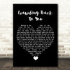 Tom Petty Crawling Back To You Black Heart Song Lyric Quote Music Print
