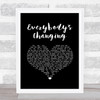 Keane Everybody's Changing Black Heart Song Lyric Quote Music Print