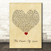 Dalton Harris ft James Arthur The Power Of Love Vintage Heart Song Lyric Quote Music Print