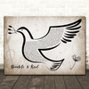 Lori McKenna Humble & Kind Vintage Dove Bird Song Lyric Quote Music Print