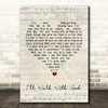 Mario Lanza I'll Walk With God Script Heart Song Lyric Quote Music Print