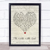 Mario Lanza I'll Walk With God Script Heart Song Lyric Quote Music Print