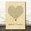 Mike Young Distant Travelers Vintage Heart Song Lyric Quote Music Print