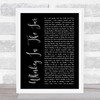 Thin Lizzy Whiskey In The Jar Black Script Song Lyric Quote Music Print