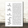 Thin Lizzy Whiskey In The Jar White Script Song Lyric Quote Music Print