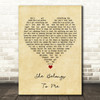 Bob Dylan She Belongs To Me Vintage Heart Song Lyric Quote Music Print