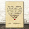 Green Day Give Me Novacaine Vintage Heart Song Lyric Quote Music Print