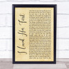 Heartland I Loved Her First Rustic Script Song Lyric Quote Music Print