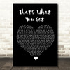 Paramore That's What You Get Black Heart Song Lyric Quote Music Print