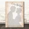George Michael Cowboys And Angels Man Lady Bride Groom Wedding Song Lyric Quote Print