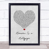 OPM Heaven Is a Halfpipe Grey Heart Song Lyric Quote Music Print