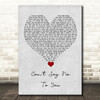 Nashville Cast, Hayden Panettiere & Chris Carmack Can't Say No To You Grey Heart Song Lyric Quote Music Print