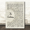 Manic Street Preachers The Everlasting Vintage Script Song Lyric Quote Music Print