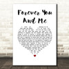 The Teskey Brothers Forever You And Me White Heart Song Lyric Quote Music Print