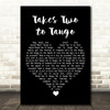 Louis Armstrong Takes Two to Tango Black Heart Song Lyric Quote Music Print