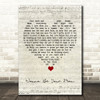 Mechie So Crazy Wanna Be Your Man Script Heart Song Lyric Quote Music Print