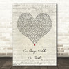 Blake Shelton A Guy With A Girl Script Heart Song Lyric Quote Music Print