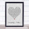 Harry Nilsson Everybody's Talkin' Grey Heart Song Lyric Quote Music Print
